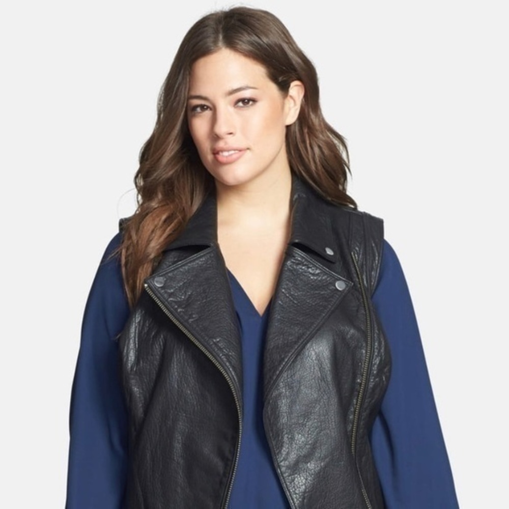 Sejour Black Leather Vest